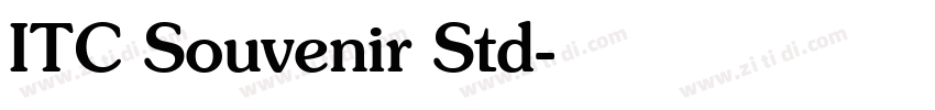 ITC Souvenir Std字体转换